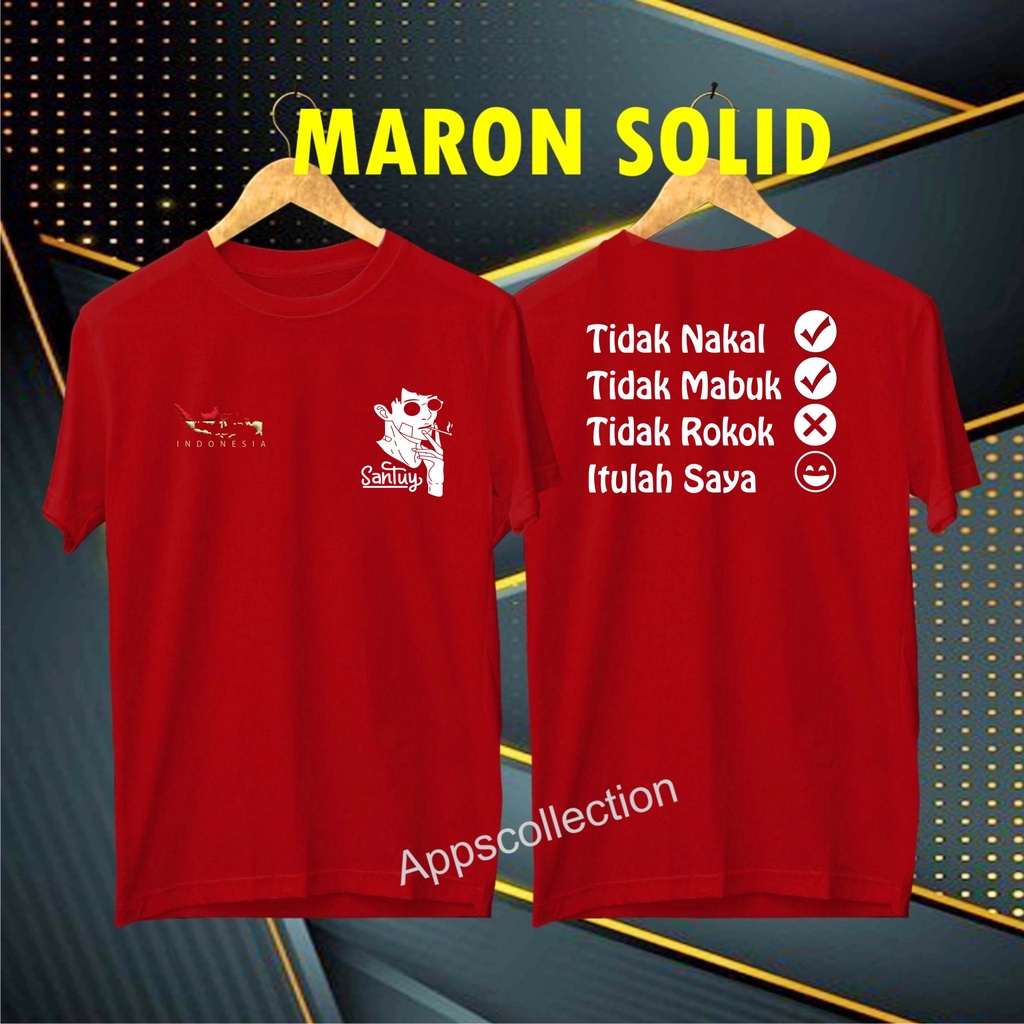 Cod/Promo Diskon Kaos DB Santuy Tidak Nakal Kaos Terlaris Kualitas Terjamin/Kaos Murah/Kaos Cotton 30s/Kaos katun/Pakaian Pria pakaian Wanita/Kaos Distro Pria/Kaos Pakaian Pria Dan Pakaian Wanita/Kaos Kata2 Lucu/Kaos Viral/Kaos Promo/Best Seller