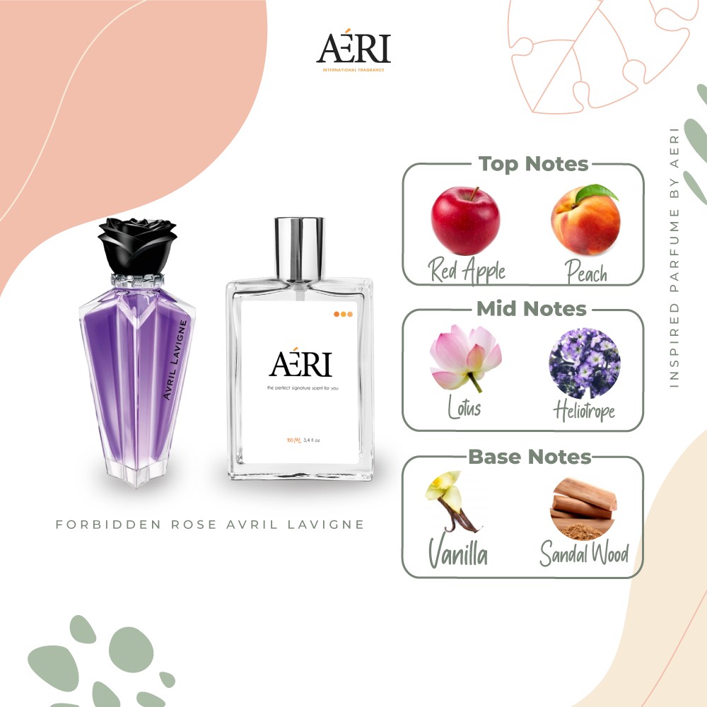 Parfum Wanita Al. Forbiden Rose / AVRIL LAVIGNE FORBIDDEN ROSE by Aeri Parfum