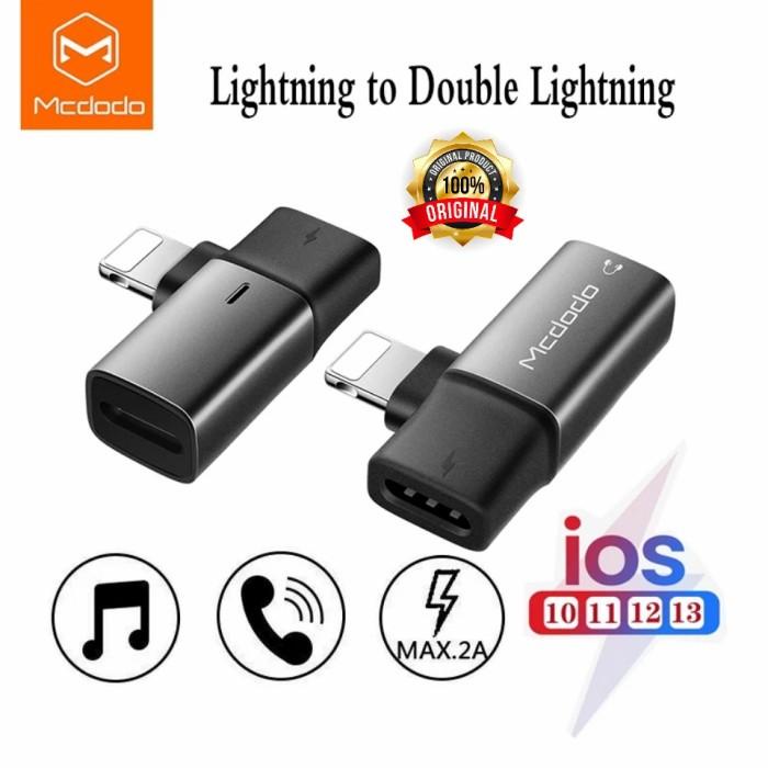 MCDODO CONVERTER LIGHTNING TO LIGHTNING CHARGING + AUDIO + CALL