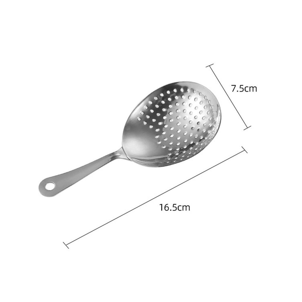 Nickolas1 Julep Bar Saringan Dapur Stainless Steel Bartender Filter Spoon