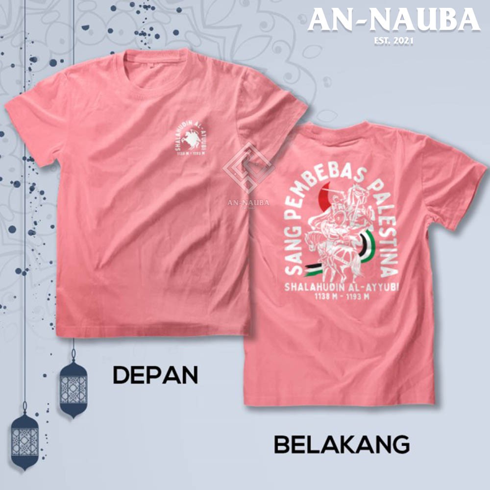 Kaos Dakwah Islami Sahabat Nabi / Salahuddin Pembebas Palestina / Baju Santri Muslim [6508]-5
