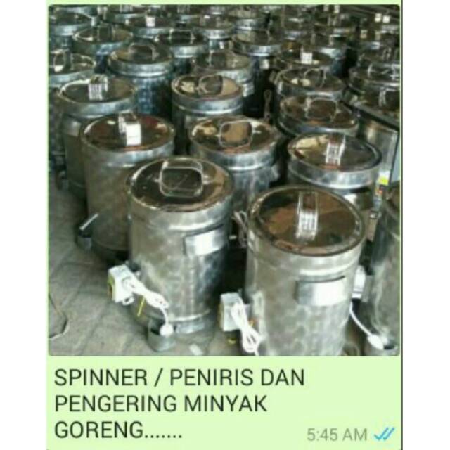 RATANGSHOP SPINNER  8 LITER/ 5KG ALAT MESIN PENIRIS PENGERING MINYAK GORENGAN KERUPUK 
KAPASITAS BSR