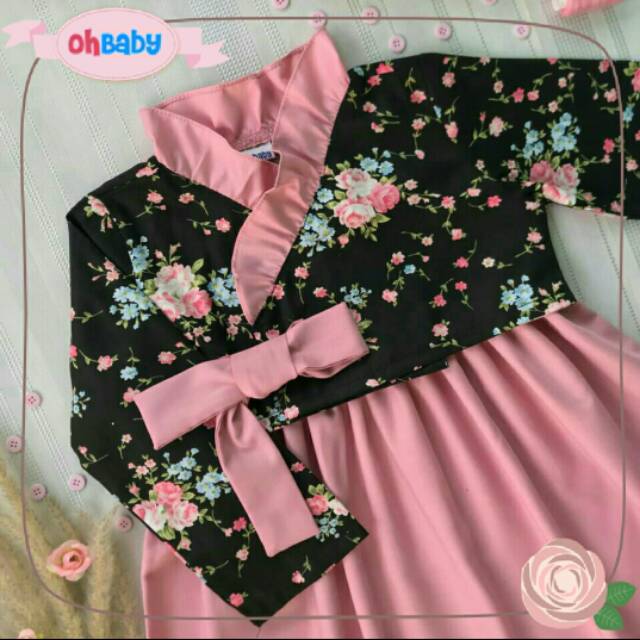 Gamis baju muslim anak merk ohbaby hanbok