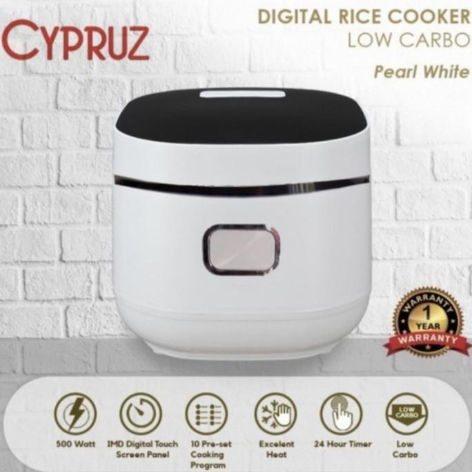 Cypruz Rc 0505 Rice Cooker Low Carbo Low Sugar 1.0 Liter Stainless Denavitaloka