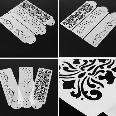 

Unik Cake Stencil - Pearl Chain Pattern (3Pcs) Limited