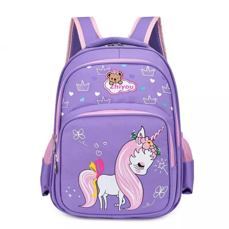 Rya.id - Tas Ransel Anak Perempuan Motif Unicorn -  Tas Sekolah Anak Termurah Populer Kekinian Fashion Stylish / Tas Ransel Sekolah Anak Perempuan Tk Sd