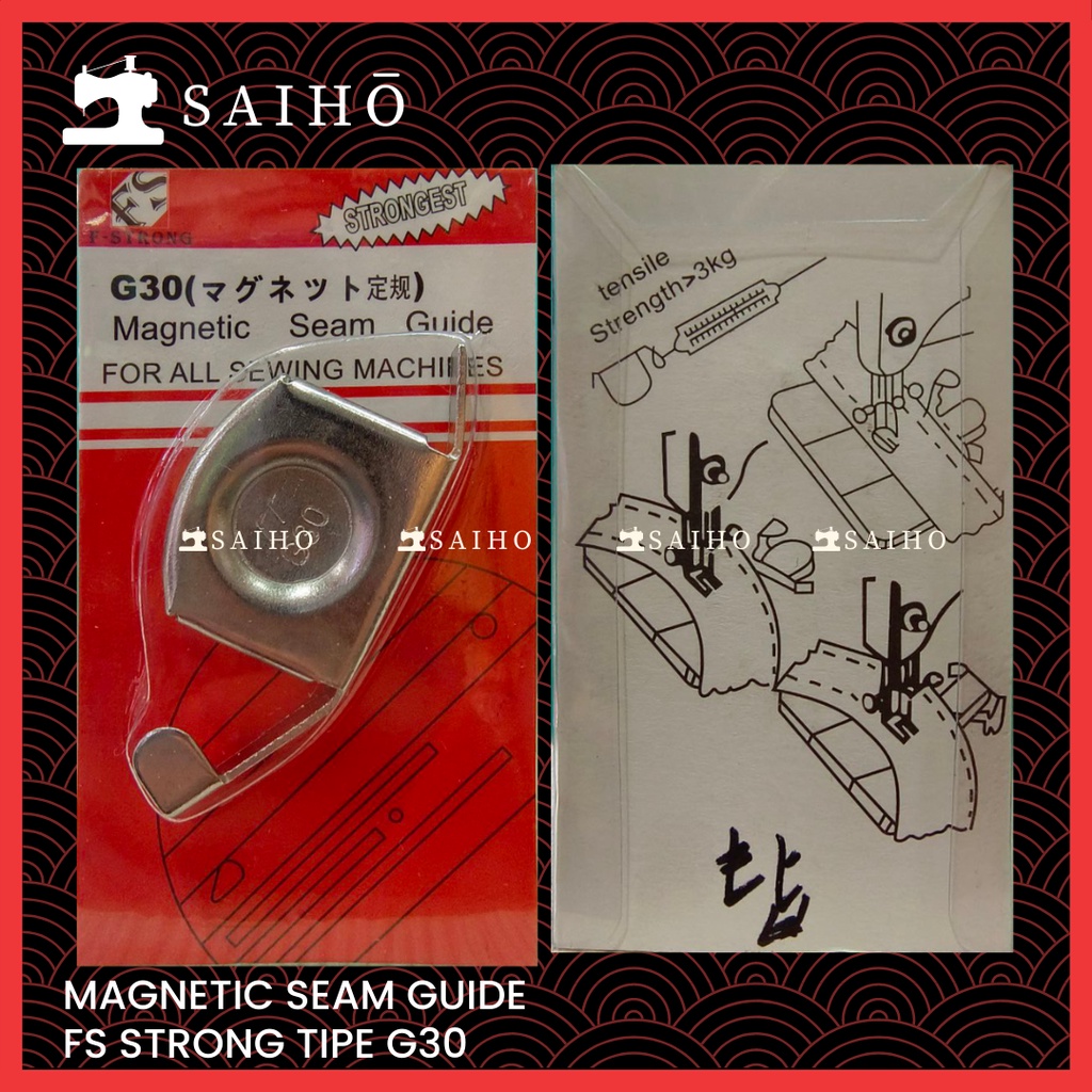 [FS Strong] Magnetic Seam Guide G30 / G20 | Magnet Pembatas Jahitan