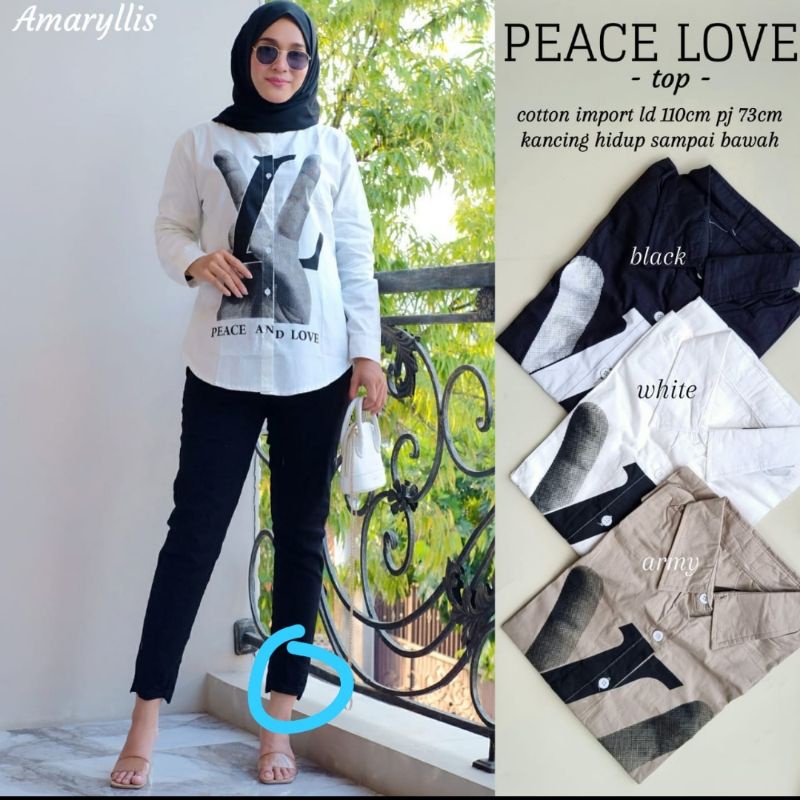 kemeja atasan wanita LV