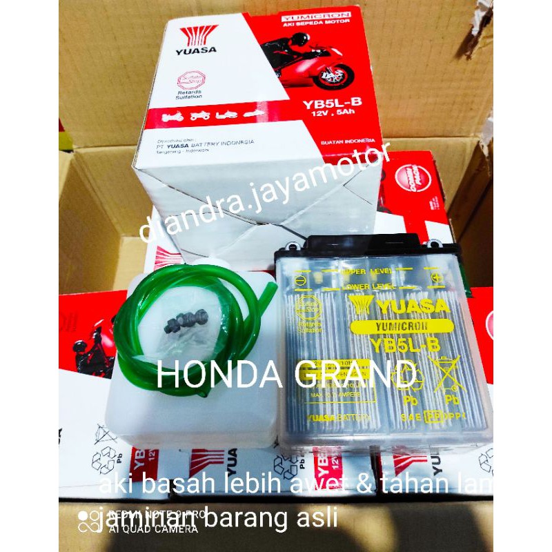 aki basah  yuasa honda grand honda astrea legenda jaminan barang asli