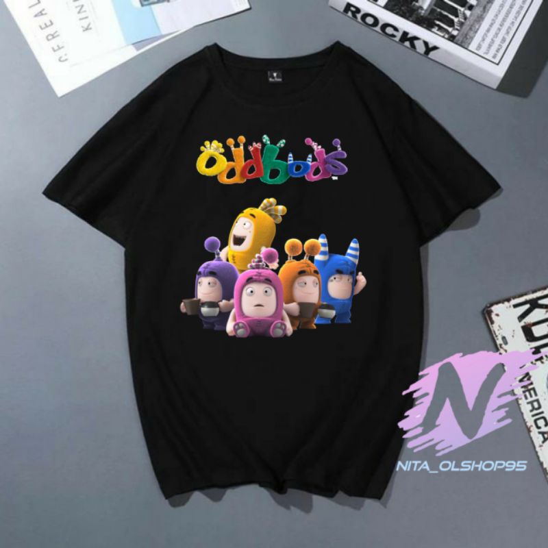 kaos oddbods baju kaos anak kartun oddbods