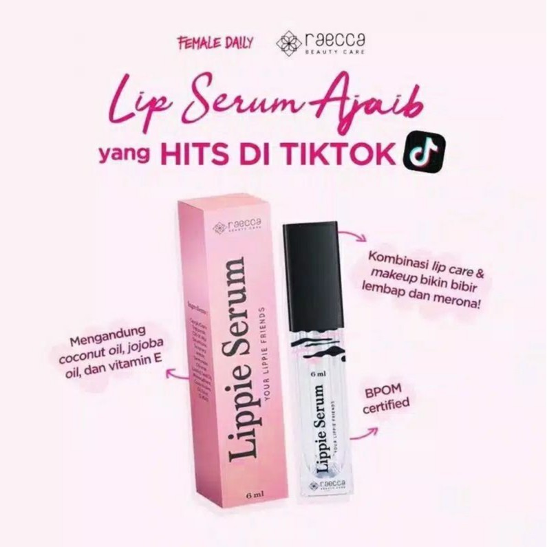 [BPOM] RAECCA Lippie Serum 6ML | Lippie Glow Pop