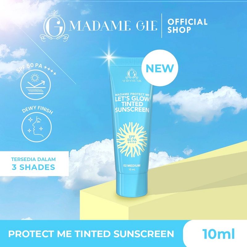 Madame Gie Madame Protect Me Sunscreen | Sunblock SPF 30 PA+++ 60ml | Lets Glow Tinted Sunscreen SPF 50 PA++++ 10ml
