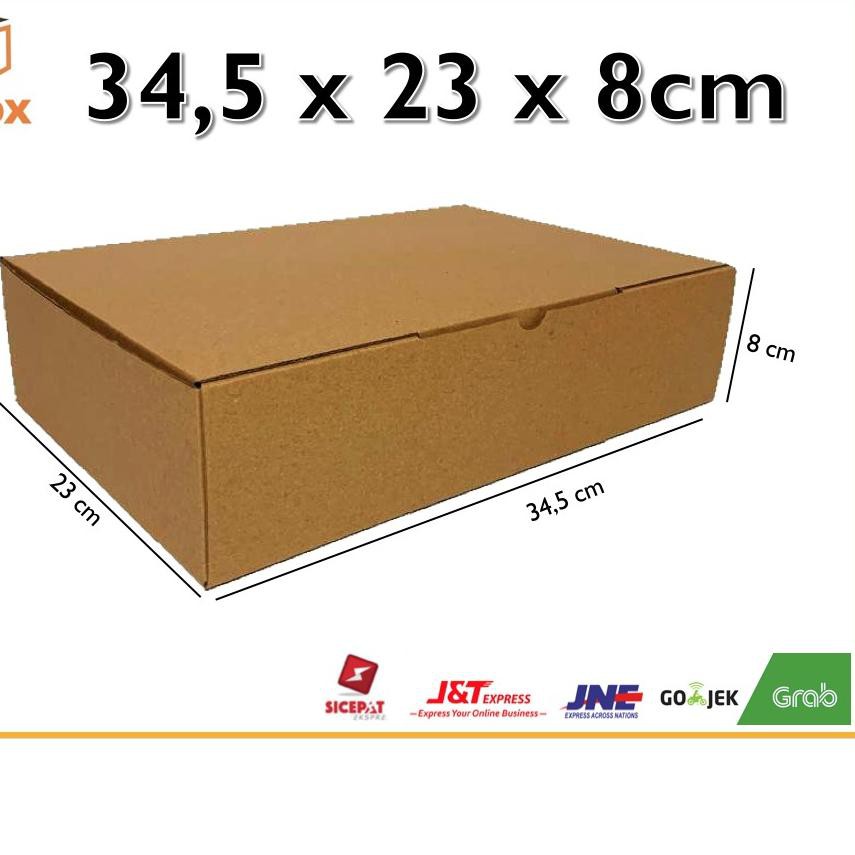 

Promo 2.2 Kardus 34,5 x 23 x 8 cm....Die Cut kotak aksesoris-dll model box pizza