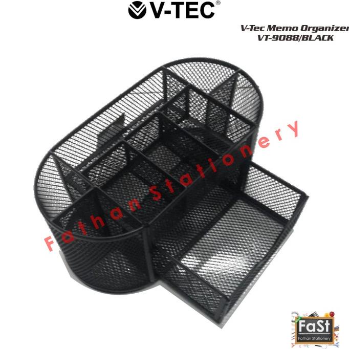 

Office & Stationery | Document Organizer | Desk Set / Memo Organizer / Pen Holder (V-Tec 9088) Hitam | Best Seller
