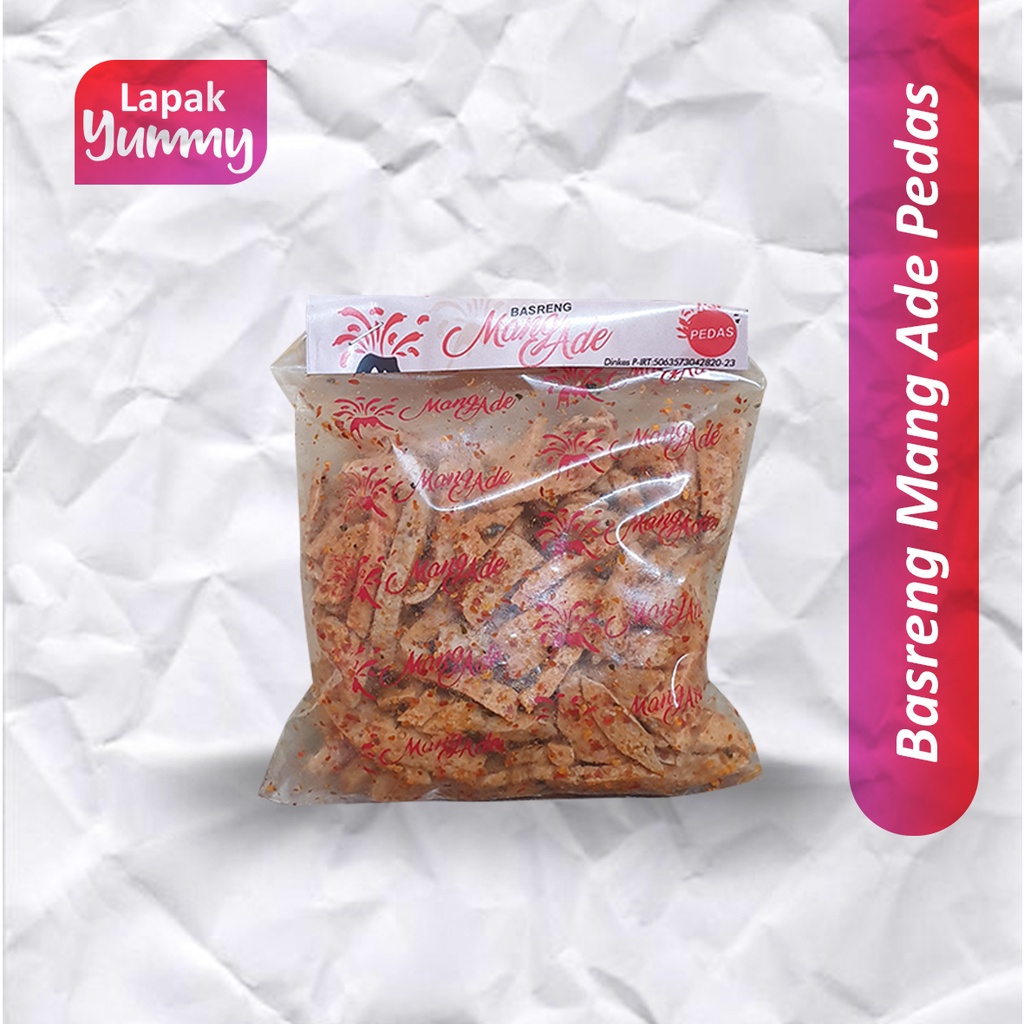 

Basreng Mangade Pedas 100gram