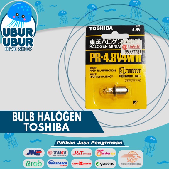 BULB HALOGEN Torch Toshiba - Lampu/Bohlam Senter Selam Toshiba