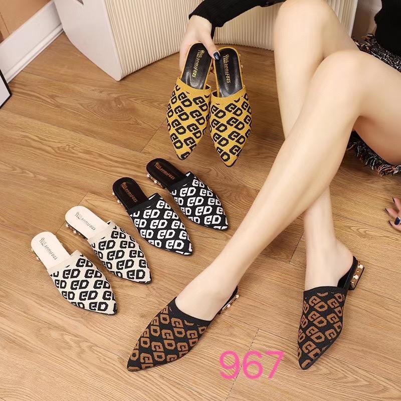 Free Box Sepatu Sandal NS967 Flat Shoes  Fashion Sepatu Import Sandal Korea Wanita Sandal Kasual