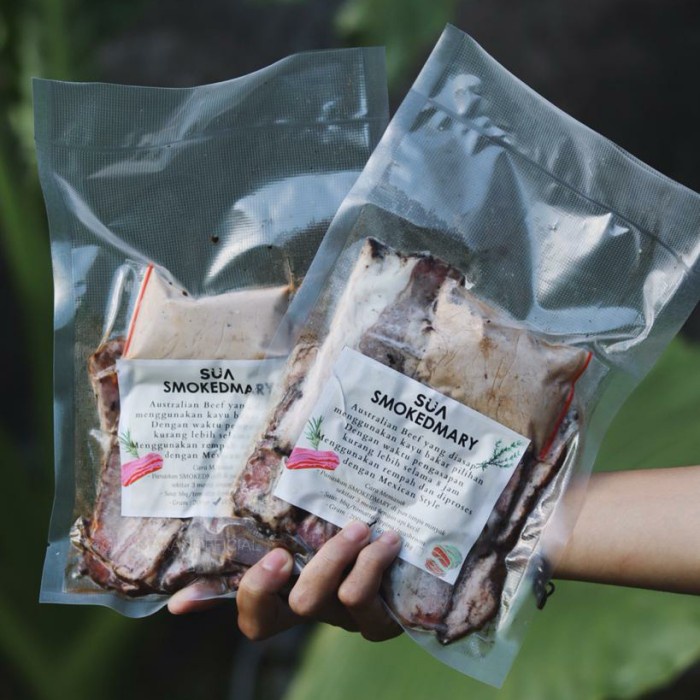 

Daging Asap - Daging Sapi Asap Sua Smokedmary 150Gr + Saus Barbeque