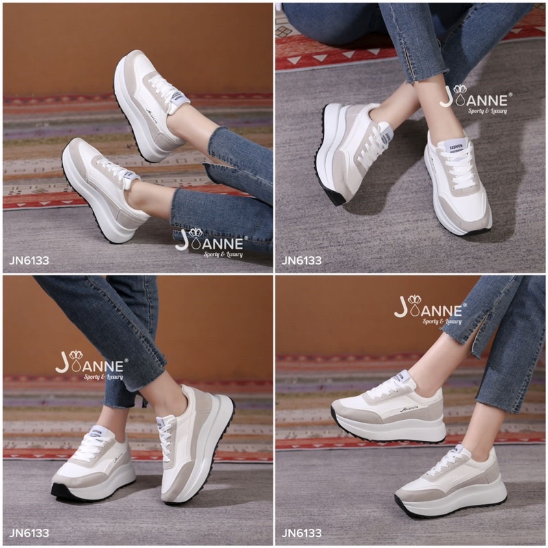 RESTOCK!! JOANNE Highsole Sporty Sneakers Shoes JN6133 [ORIGINAL BRAND]