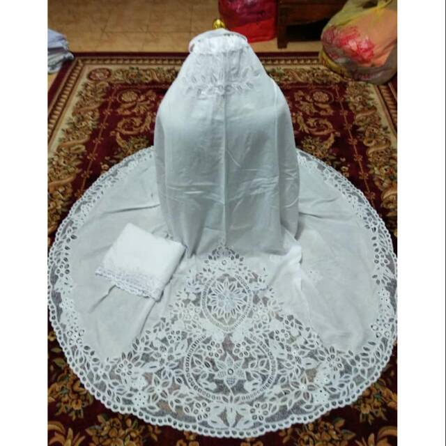 Mukena kerancang katun paris