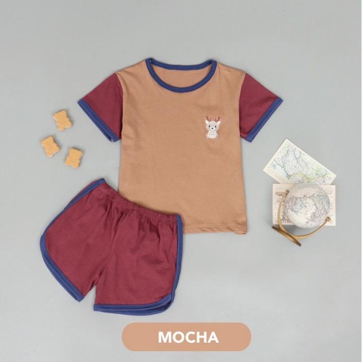 Mooi Retro Tricollor Set New Colors - Setelan Anak