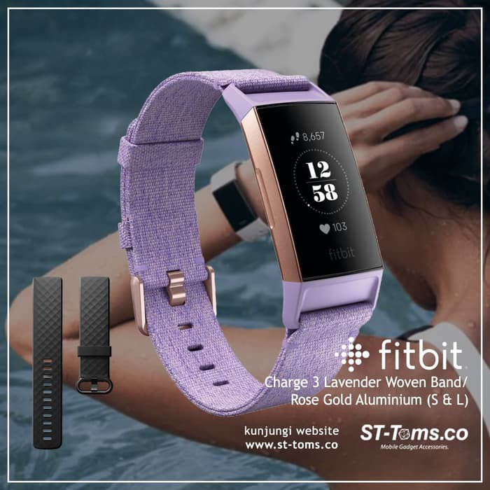 fitbit charge 3 lavender