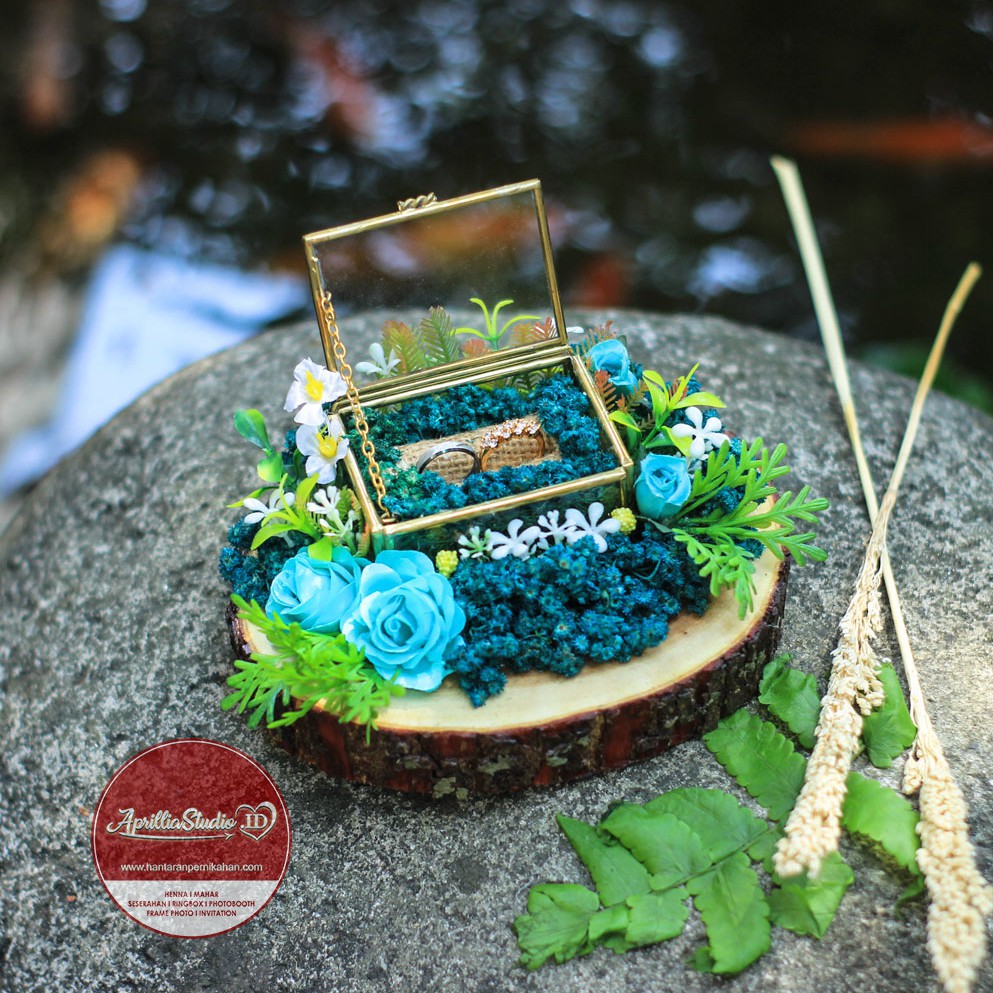 Kotak Perhiasan | Kotak Cincin | Perpans Rustic Green - 02