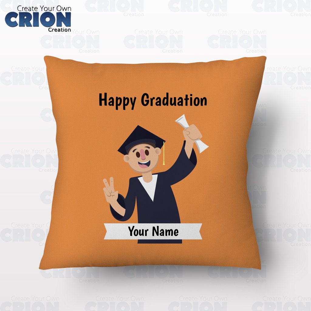 Bantal Wisuda / Graduation - Bisa custom Nama - souvenir/kado - By Crion