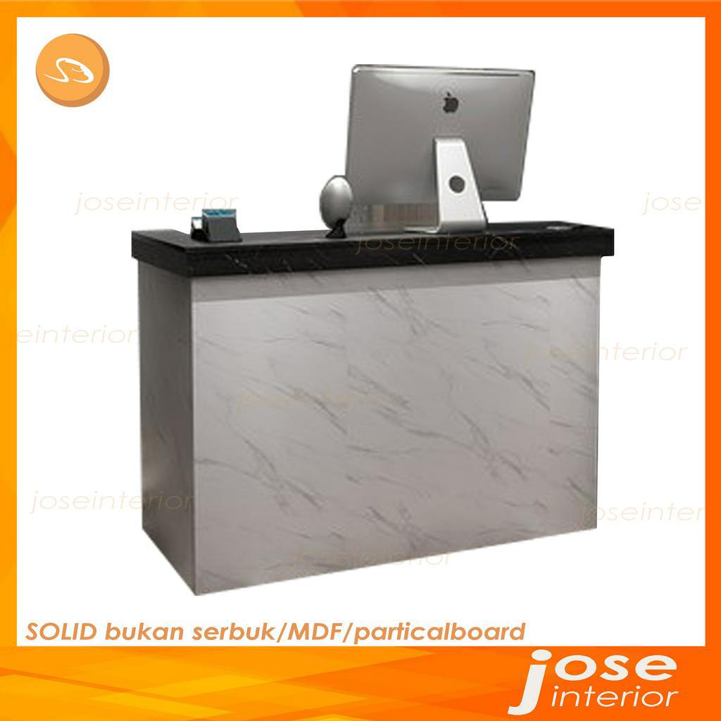 MEJA RESEPSIONIS KANTOR MINIMALIS