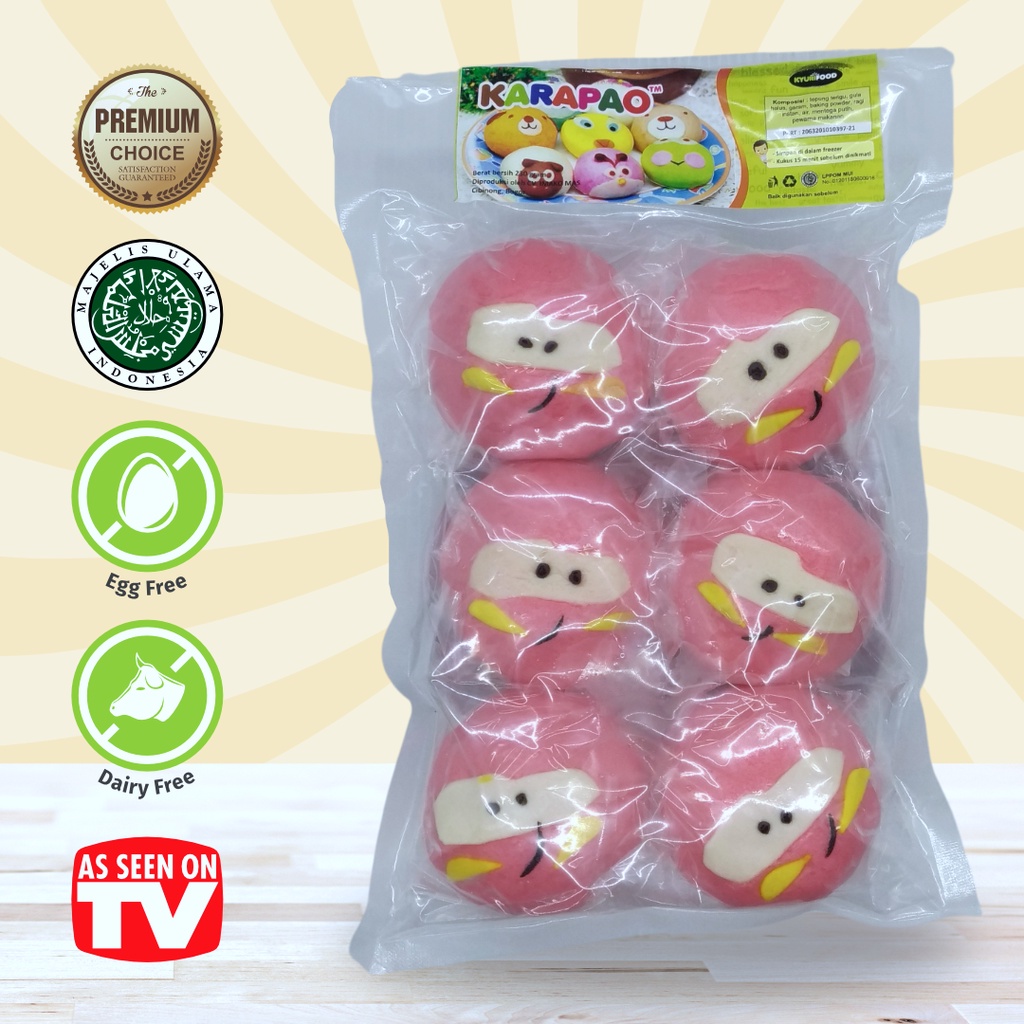 Karapao Bakpao Bapau Karakter 1 Pack 1 Rasa Kualitas Premium