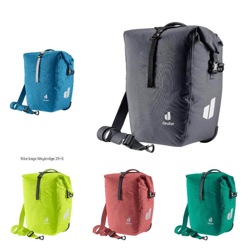 Weybridge 20+5 , Weybridge 25+5, Mainhattan 17+10 Bike Bags Deuter New Logo