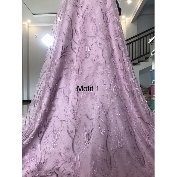 kain tulle akar mutiara NEW MOTIF