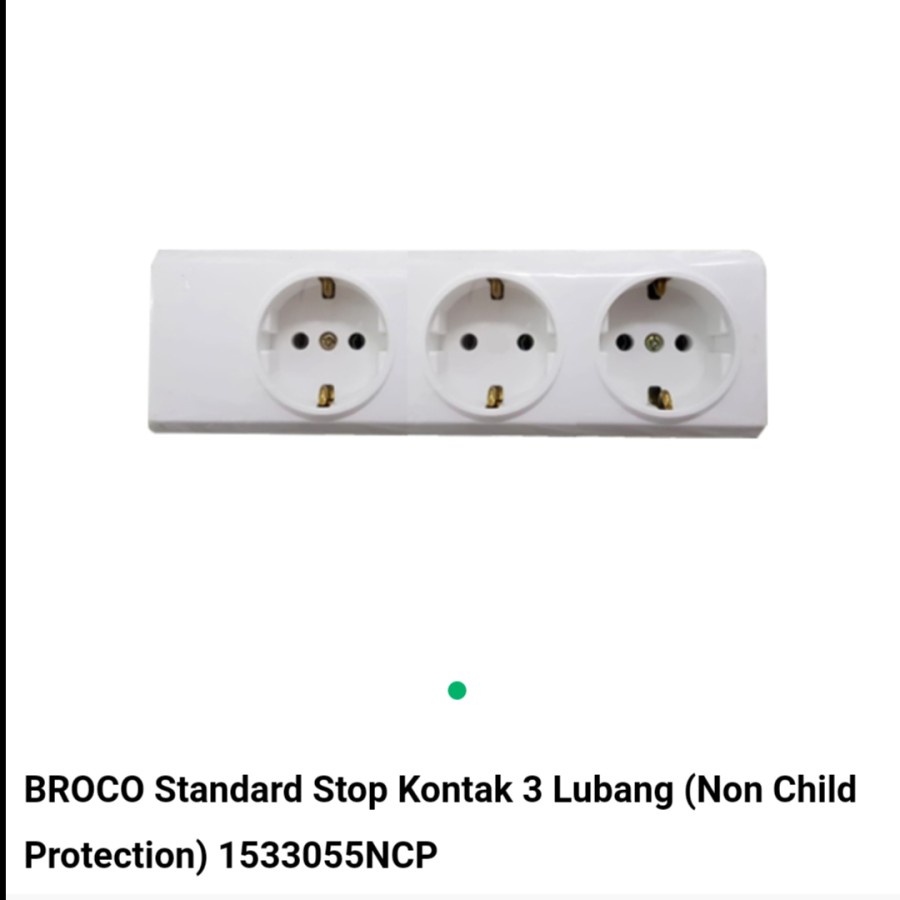 STOP KONTAK BROCO 2/3/4/5 LUBANG TERMINAL COLOKAN LISTRIK BROCO KUNINGAN SNI TANPA KABEL