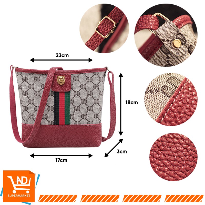 AND - T69 TAS SELEMPANG WANITA / TAS CEWEK MODEL LION BAGUS / FASHION TAS WANITA HARGA GROSIR BATAM