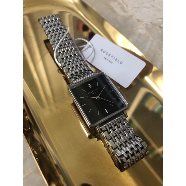 Rosefield The Boxy watch silver
