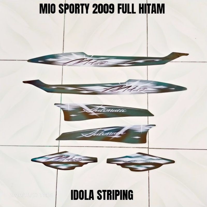 Striping Mio Sporty 2009 Full Hitam