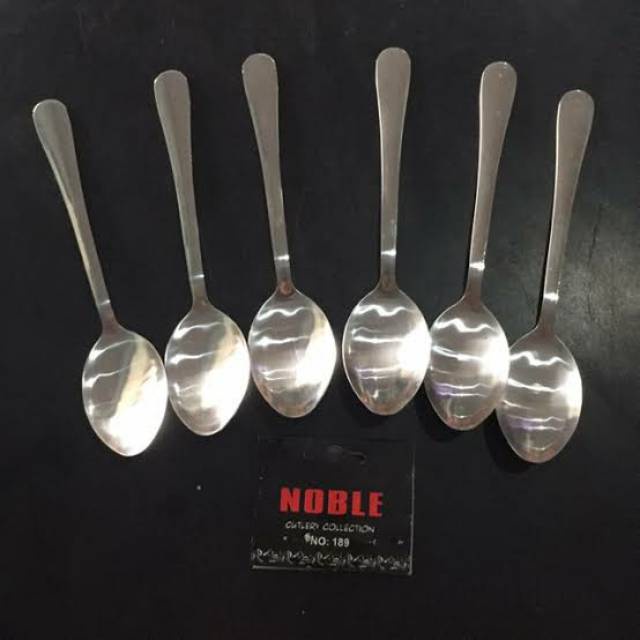 Sendok | Garpu Makan Stainless Tebal Noble / Indoglass (6 Pcs)