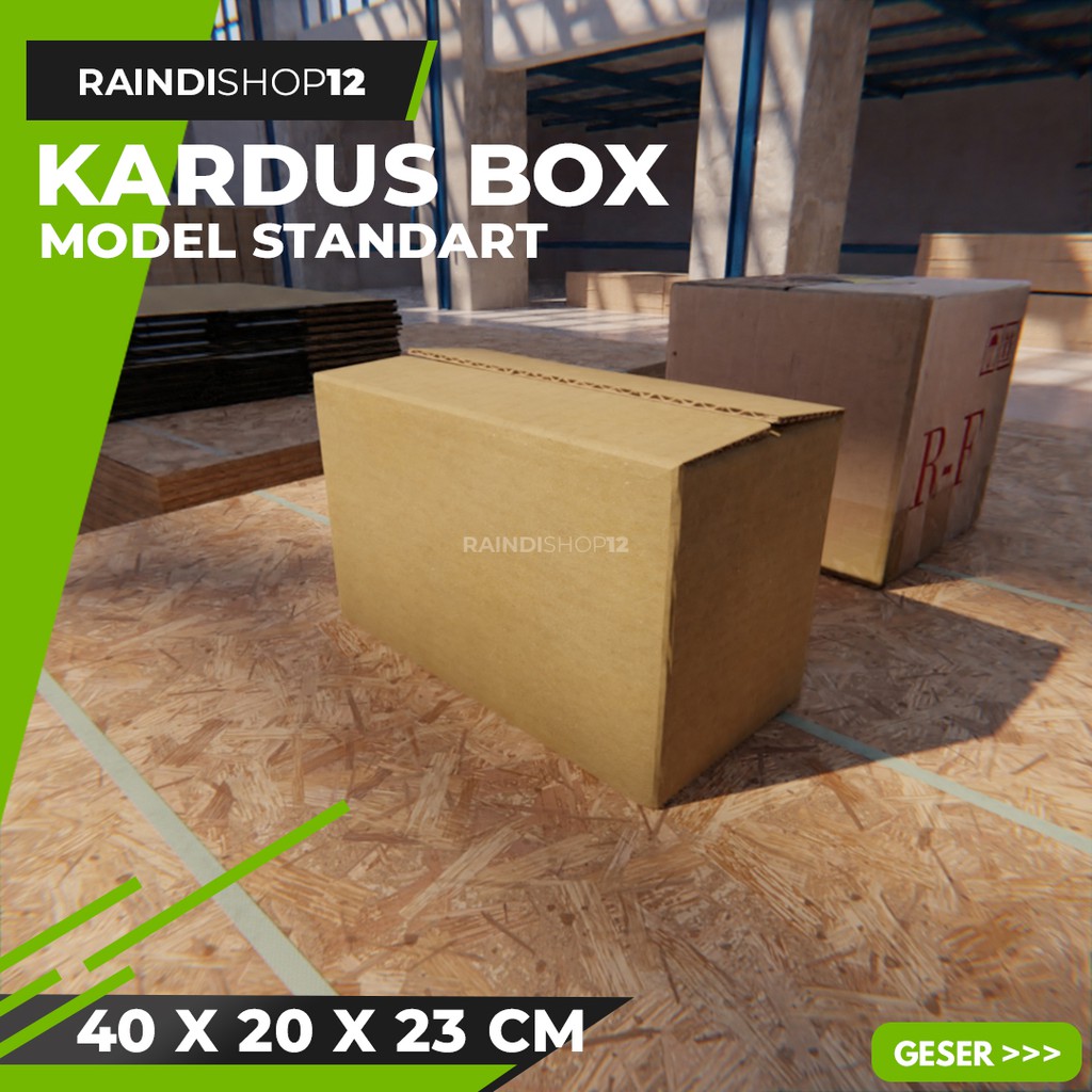 

BOX 40 X 20 X 23 CM KARDUS KOTAK KEMASAN PACKAGING KADO POLOS