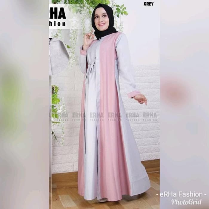 New terbaik Gamis dress muslim sabyan wolfis erha fashion buruan