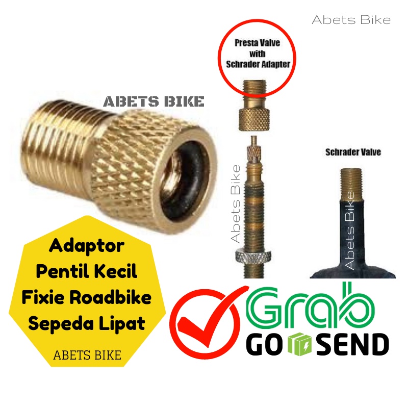 Adaptor Pompa Pentil Presta Kecil Sepeda lipat Fixie roadbike