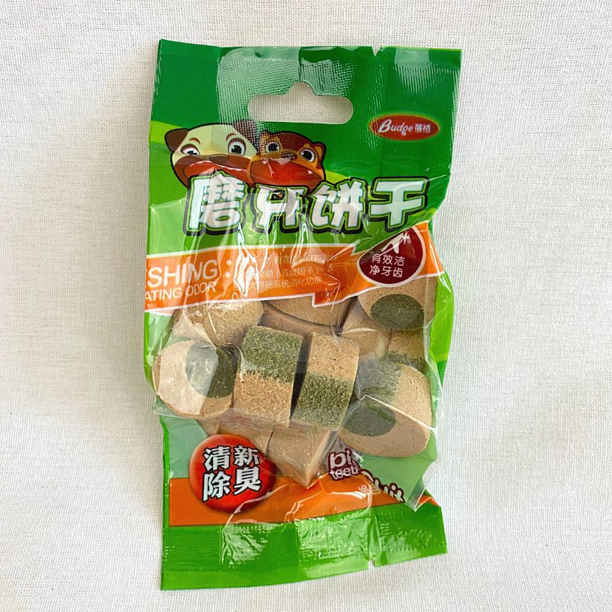 

BUDGE Snack Anjing Refresh Breathe Dog Green Tea 70g