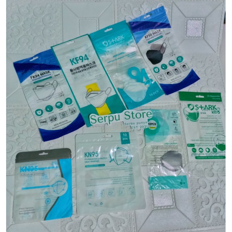 PLASTIK ZIPLOCK REPACK MASKER KF94 STARK