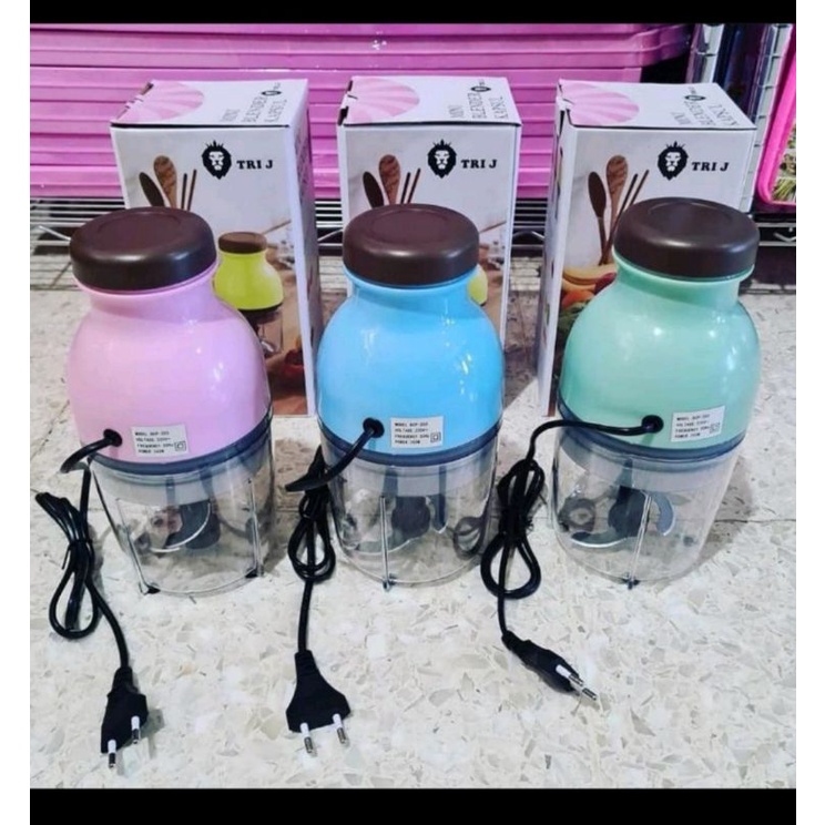 Tri J - Blender Capsule Multifungsi / Chopper Listrik / Penggiling Daging, Sayur, Buah, dll