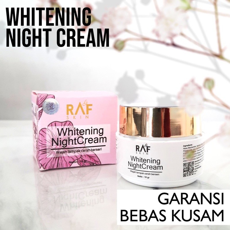 RAF SKINCARE. NIGHT CREAM WHITE SECRET.