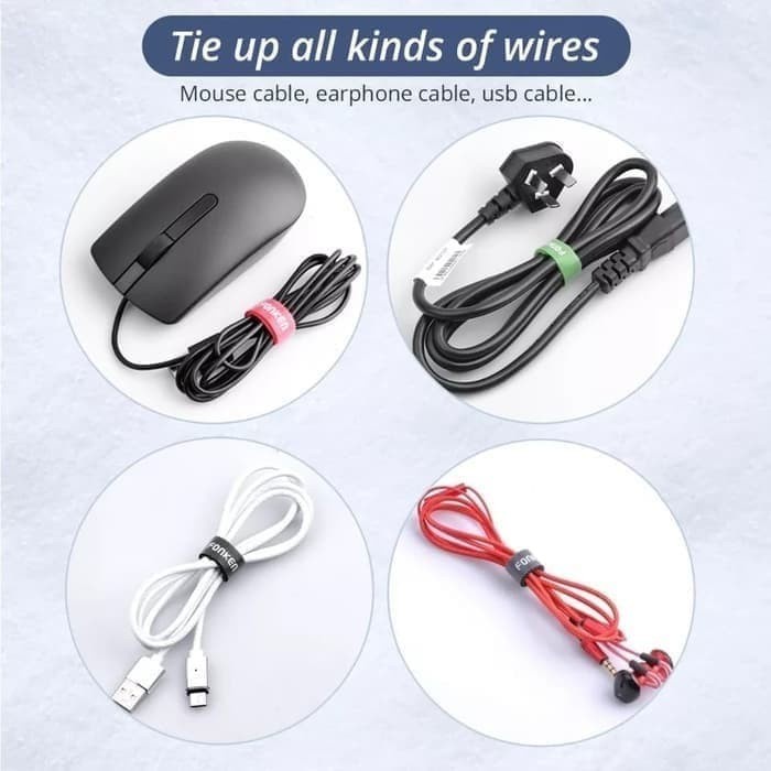 

perekat-pengikat- velcro fonken strap cable pengikat penjepit penggulung kabel 13cm -pengikat-