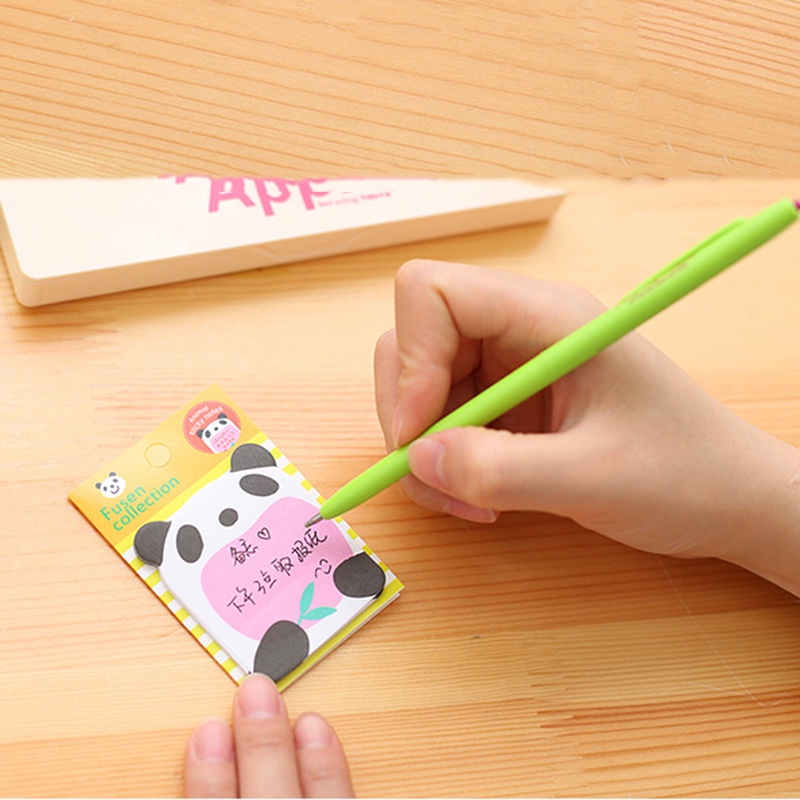 Sticky Note / Memo Pad Motif Kartun Hewan Untuk Stationery Sekolah / Kantor