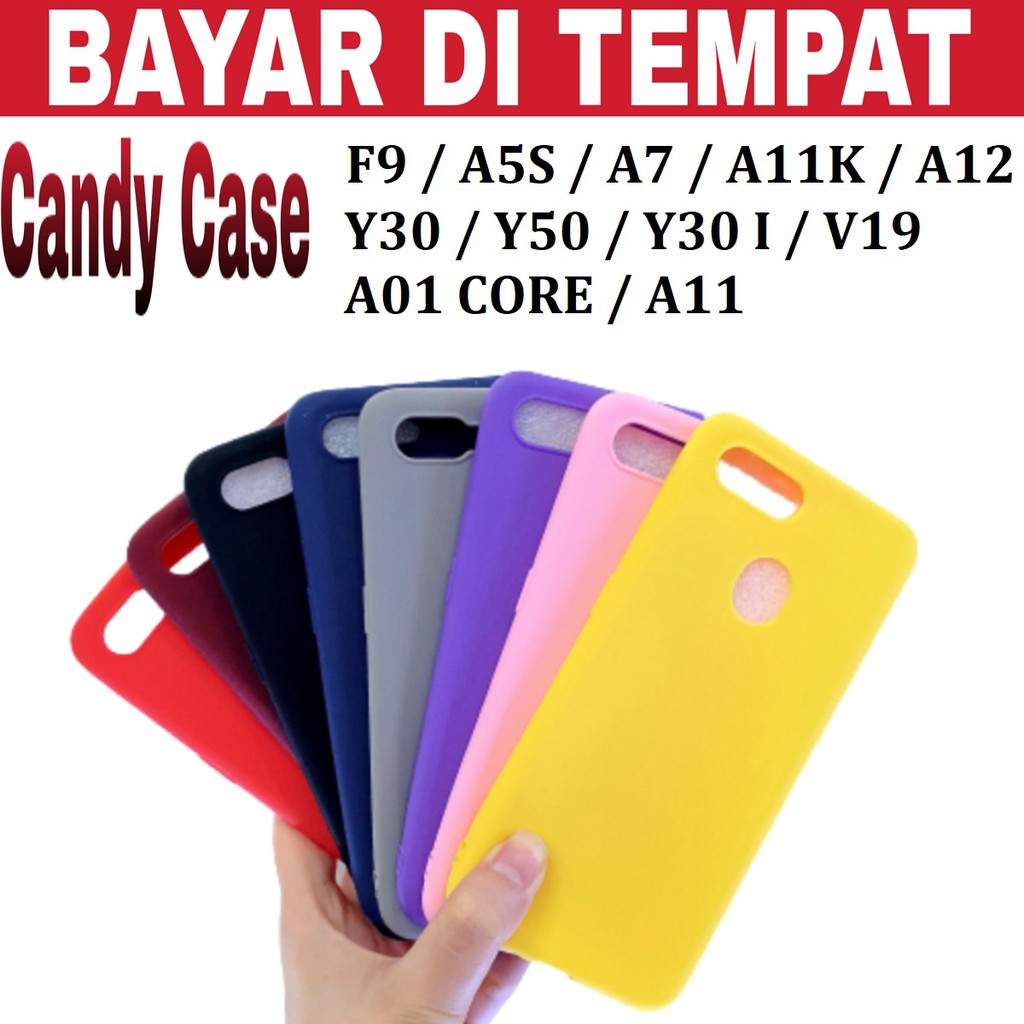 Softcase Aneka Warna OPPO A11K / A12 / F9 / A7 / A5S / Y30 / Y50 / Y30 I / V19 / A01 CORE / A11