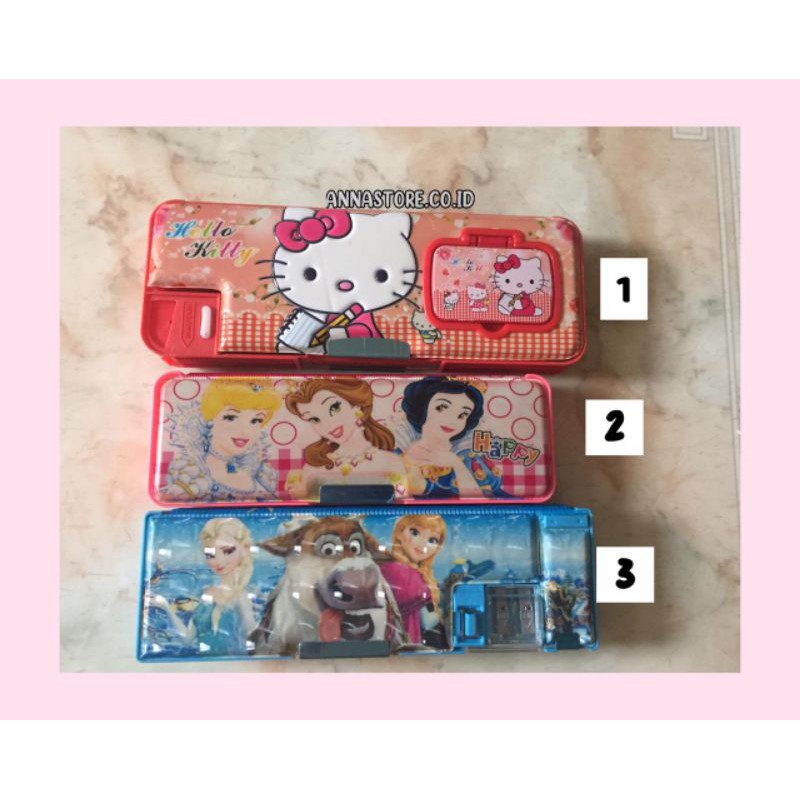 

Kotak pensil anak magnet dua sisi kartun