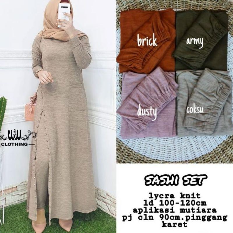 sashi one set gamis
