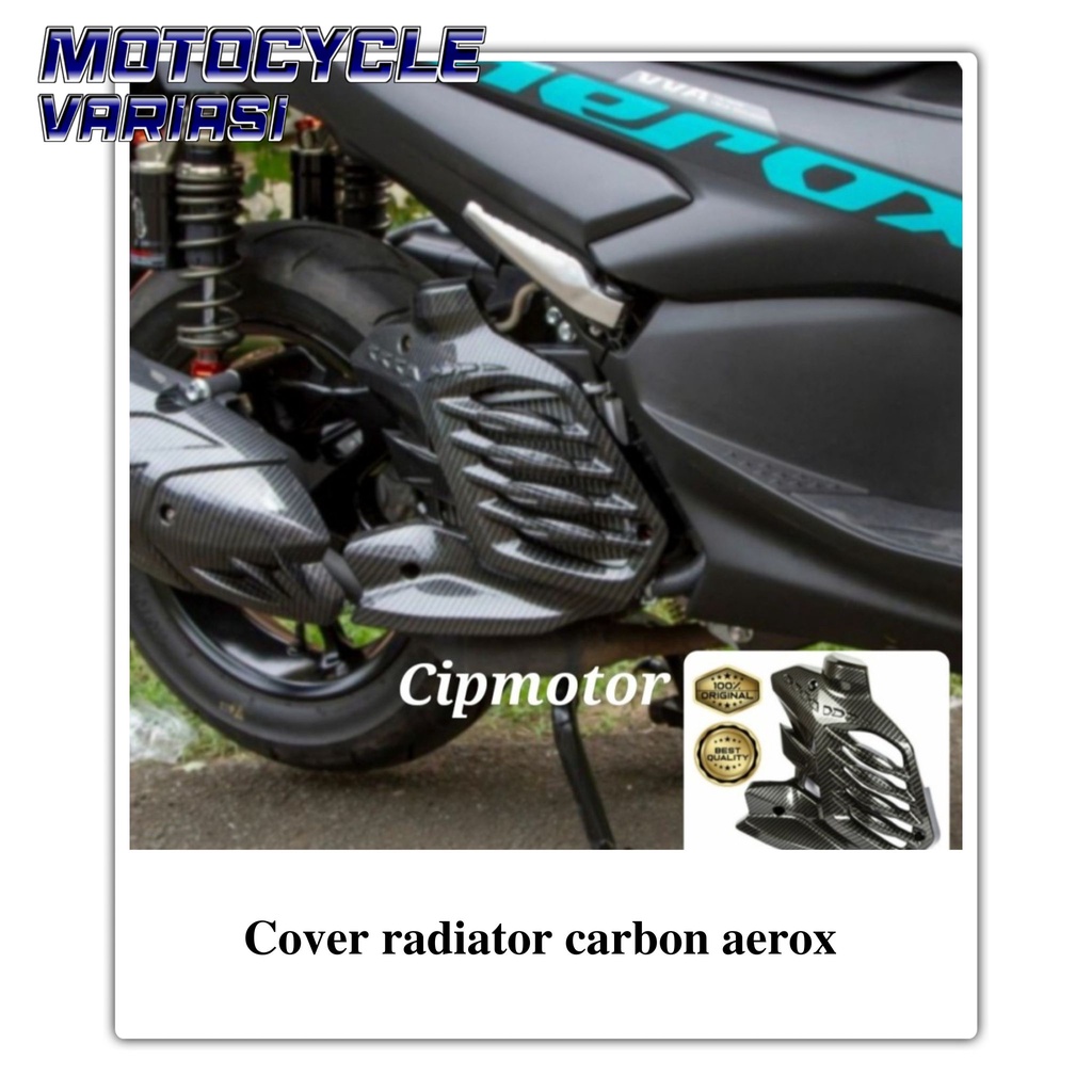 Cover radiator carbon aerox connected